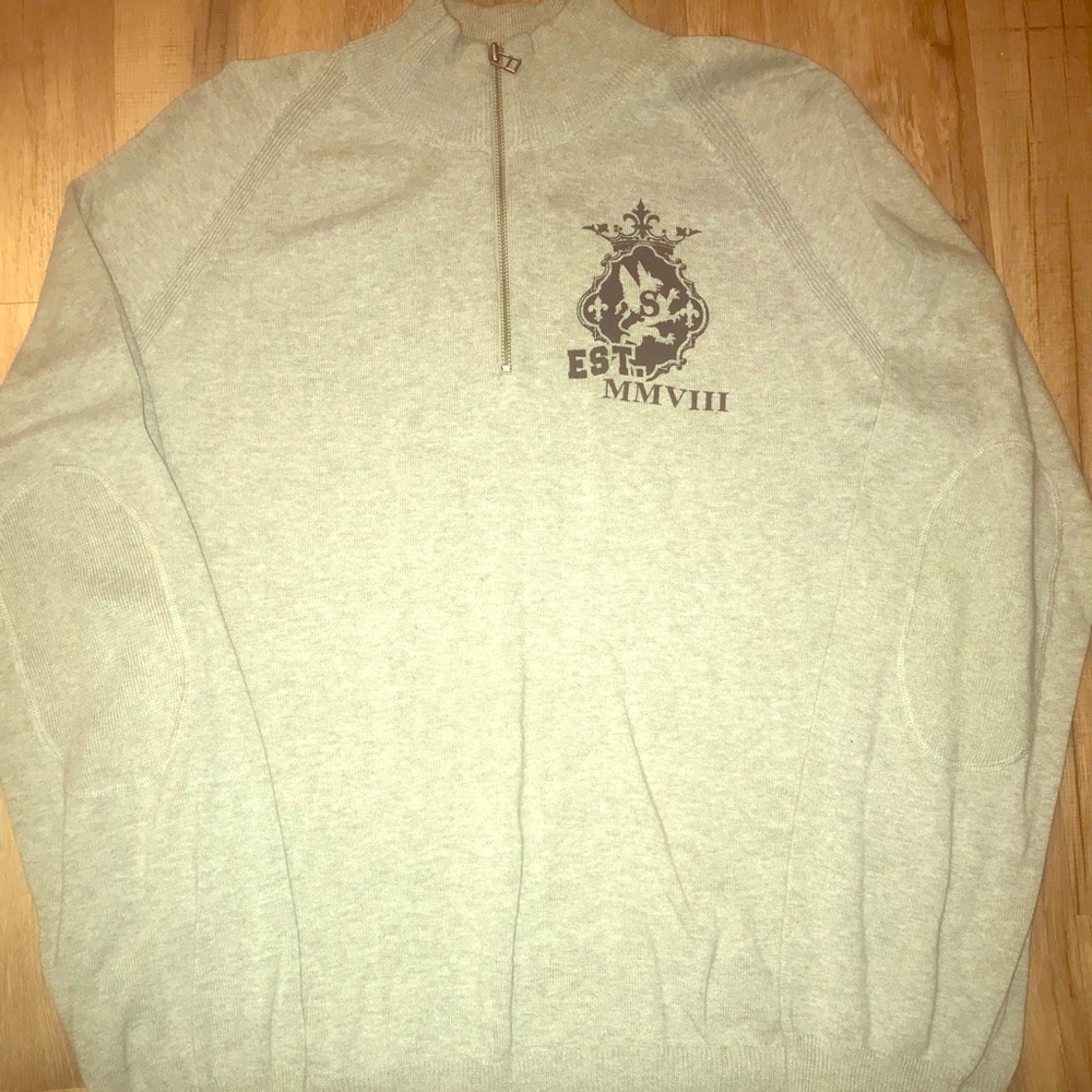 Casual slim zip up pullover